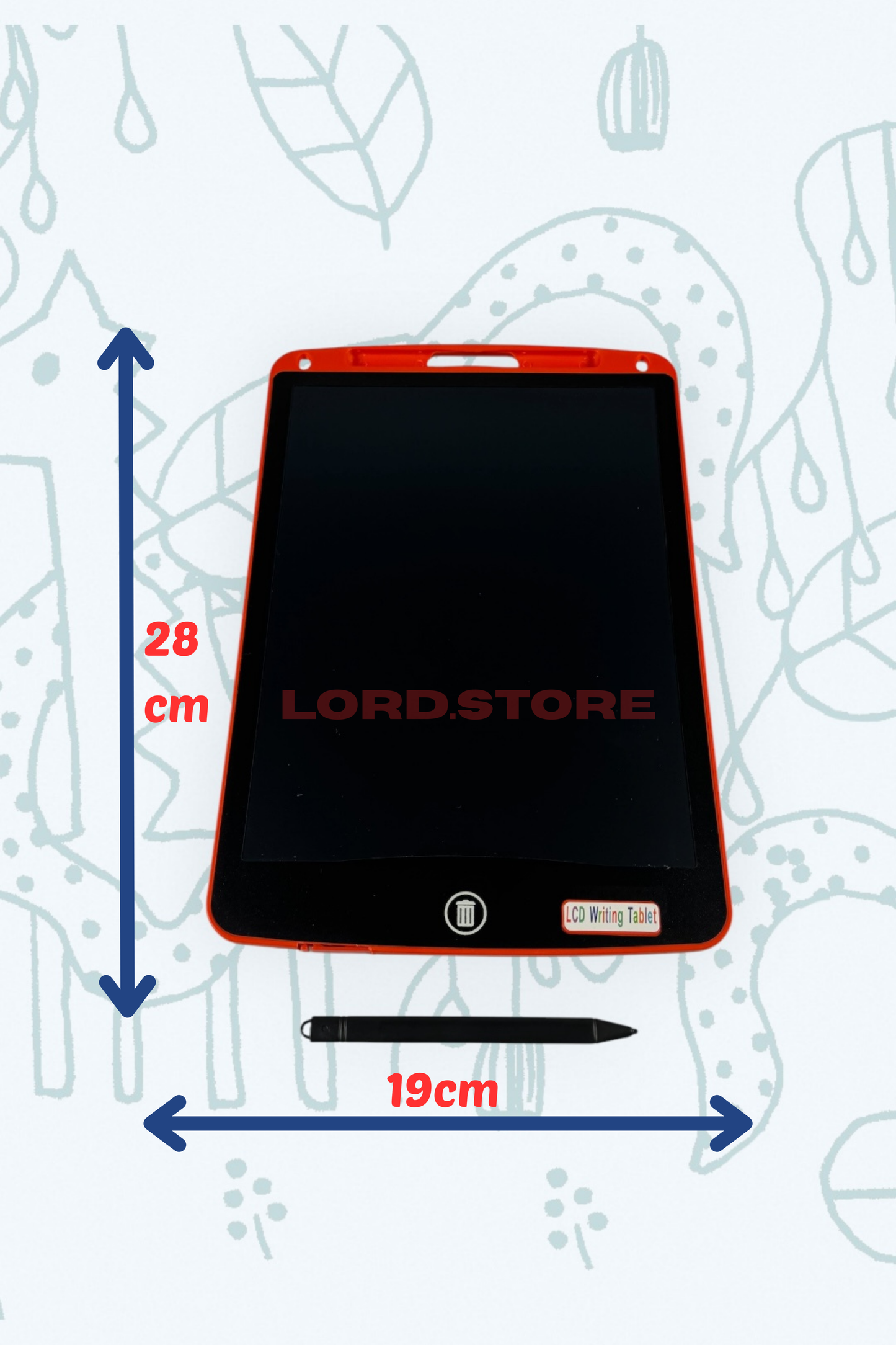 Hediyelik Renkli Writing Tablet Lcd 12Inç Kalemli Çizim Yazı Tahtası Not Yazma Eğitim Tableti