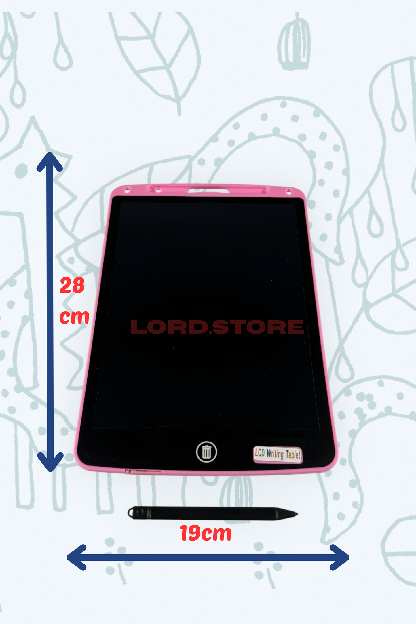 Hediyelik Renkli Writing Tablet Lcd 12Inç Kalemli Çizim Yazı Tahtası Not Yazma Eğitim Tableti