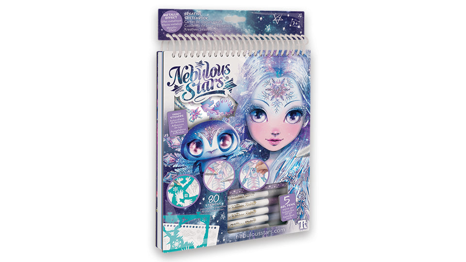 LORDSTORE502 Nebulous Stars Iceana Geometrik Kristal Yaratıcı Eskiz Boyama Kitabı