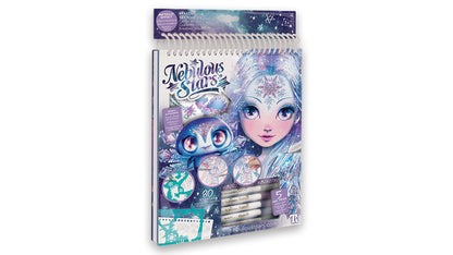 LORDSTORE502 Nebulous Stars Iceana Geometrik Kristal Yaratıcı Eskiz Boyama Kitabı