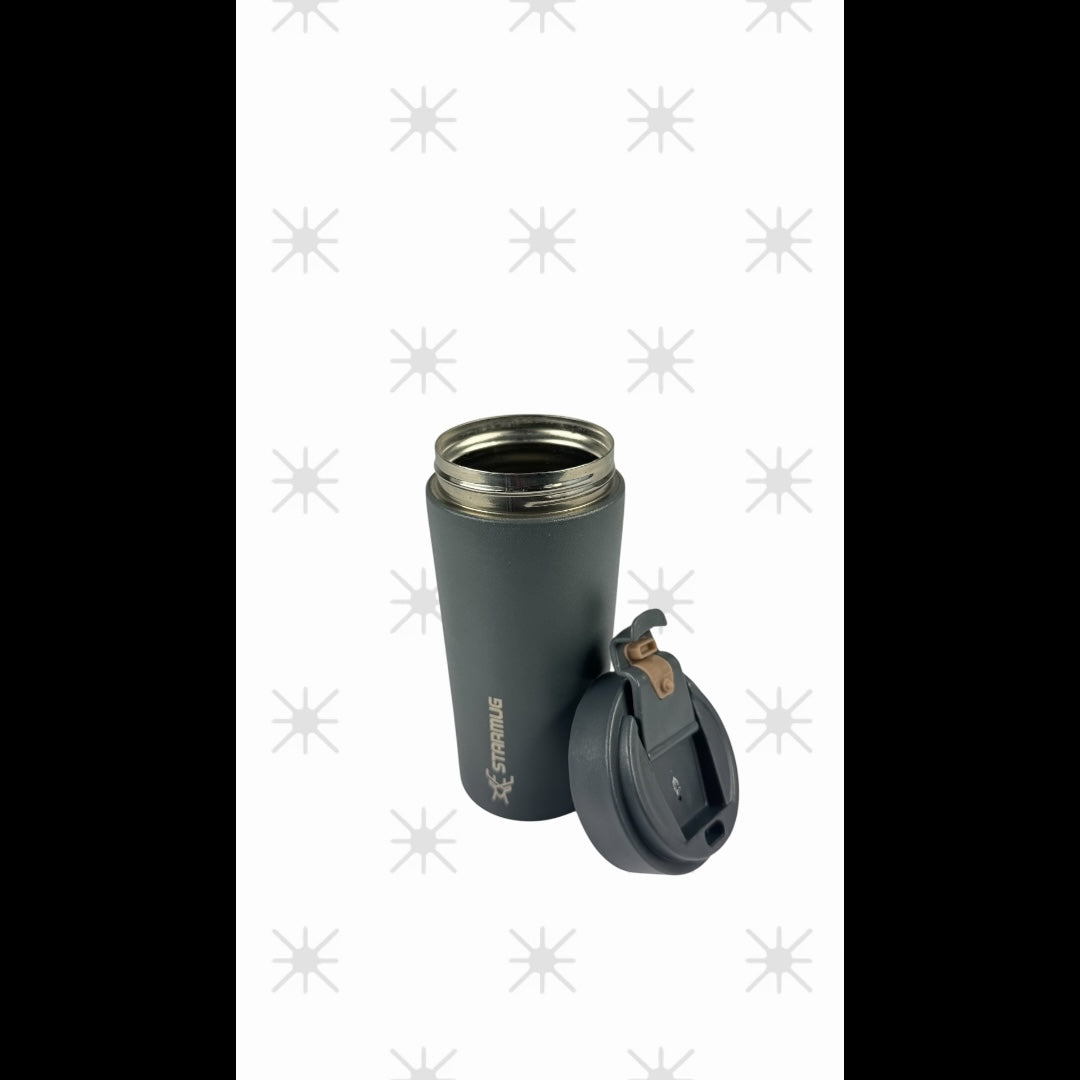 STARMUG Sızdırmaz Kapaklı Paslanmaz Çelik Termos Bardak 380 ml