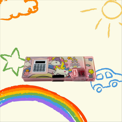 Unick Color Unicorn Hesap Makineli Fonksiyonel Kalem Kutusu