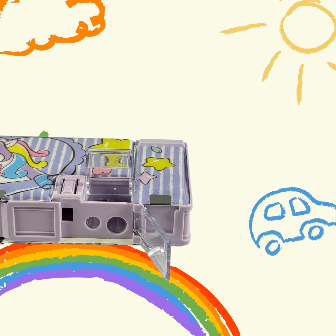 Unick Color Unicorn Hesap Makineli Fonksiyonel Kalem Kutusu