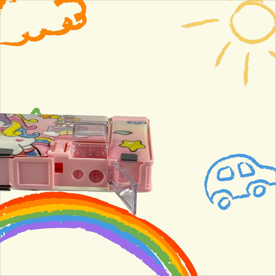 Unick Color Unicorn Hesap Makineli Fonksiyonel Kalem Kutusu