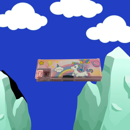 Unicorn Temalı Kırtasiye Seti - 7 Parça Okul Seti Kalem Kutulu Pembe Kız Çocuk Hediye