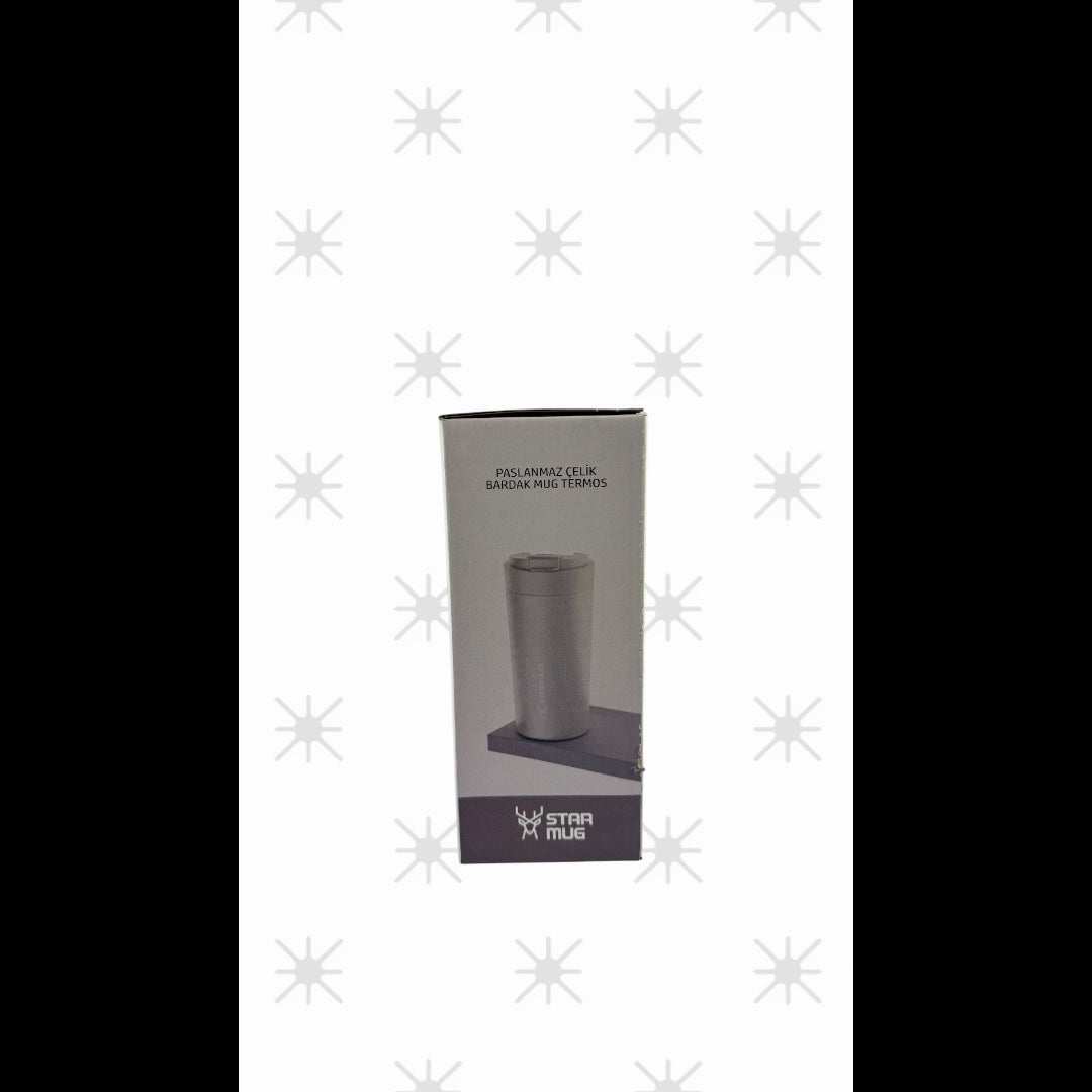 STARMUG Sızdırmaz Kapaklı Paslanmaz Çelik Termos Bardak 380 ml