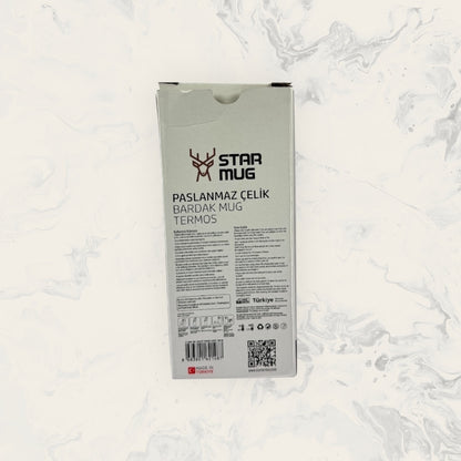 STARMUG Sızdırmaz Kapaklı Paslanmaz Çelik Termos Bardak 380 ml