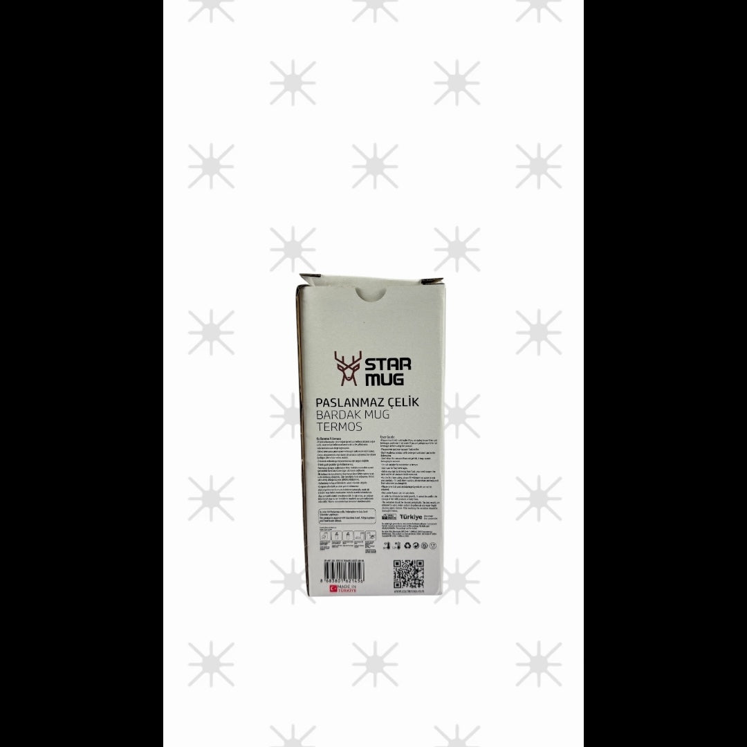 STARMUG Sızdırmaz Kapaklı Paslanmaz Çelik Termos Bardak 380 ml