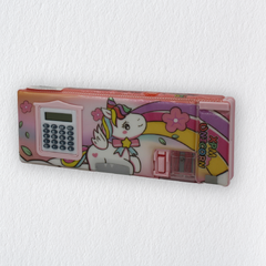 Unick Color Unicorn Hesap Makineli Fonksiyonel Kalem Kutusu